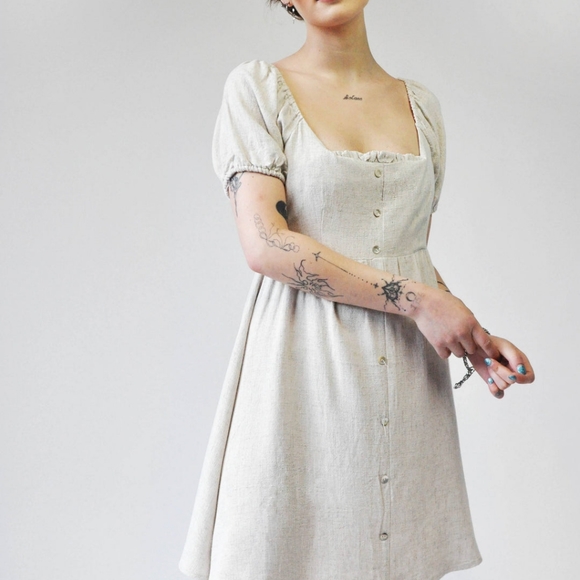 Noctex Antonella Linen Dress - Picture 2 of 6